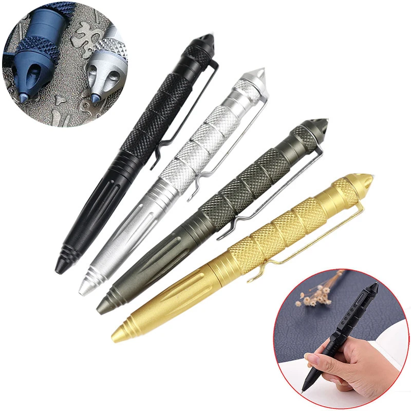 Pen Tactical Glass - Tactische pen Zelfverdediging Multifunctioneel noodoverlevingsgereedschap Glasbreker