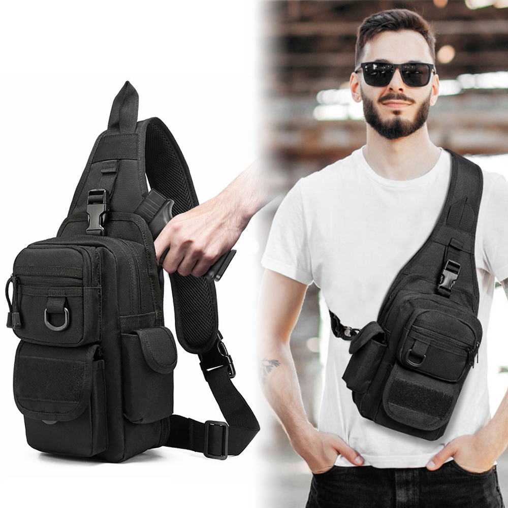 Edc Concealed Carry Backpack - Tactische Pistooltas Draaggeweer Tas Verborgen Pistoolholster