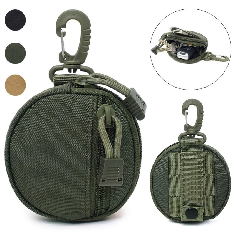 Edc Deep Carry - Multifunctionele outdoor heuptas, tactische nylon mini-sleutelhangertas