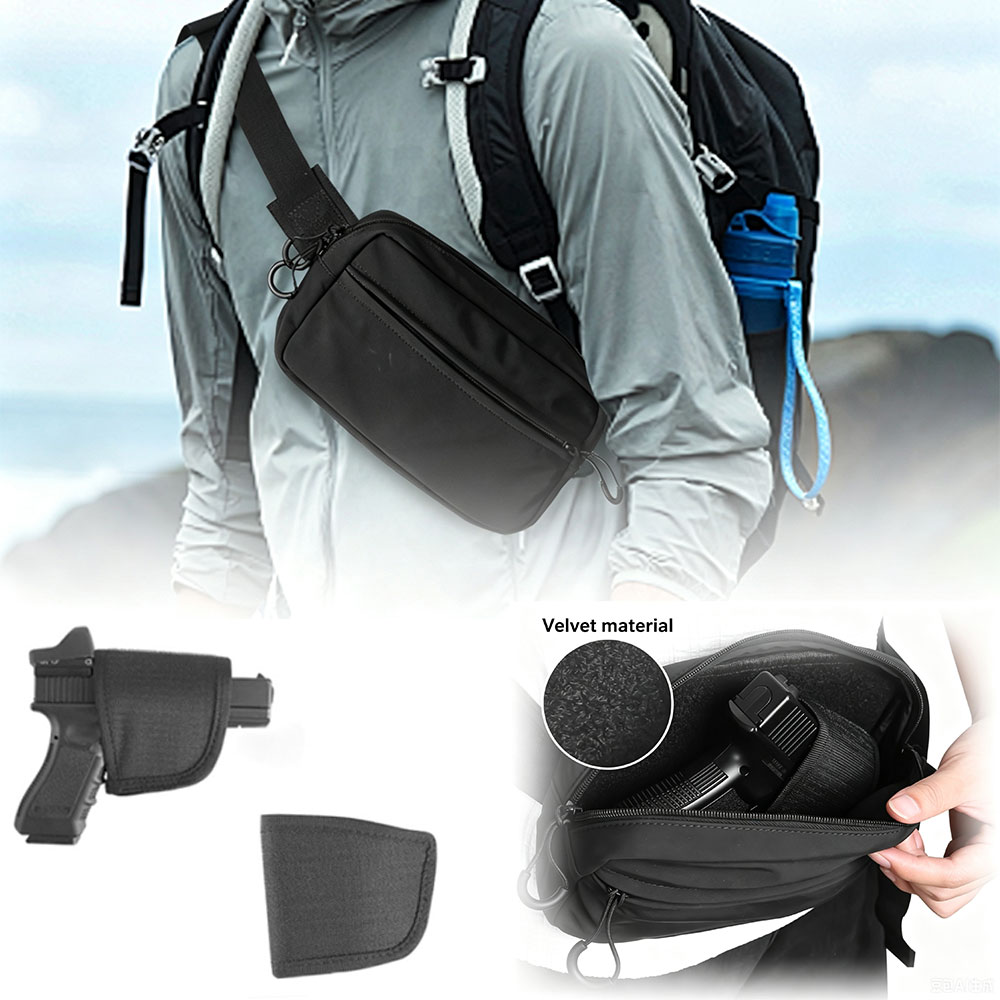 Edc Concealed Carry Fanny Pack - Verborgen draagtas, tactische heuptas met holster,