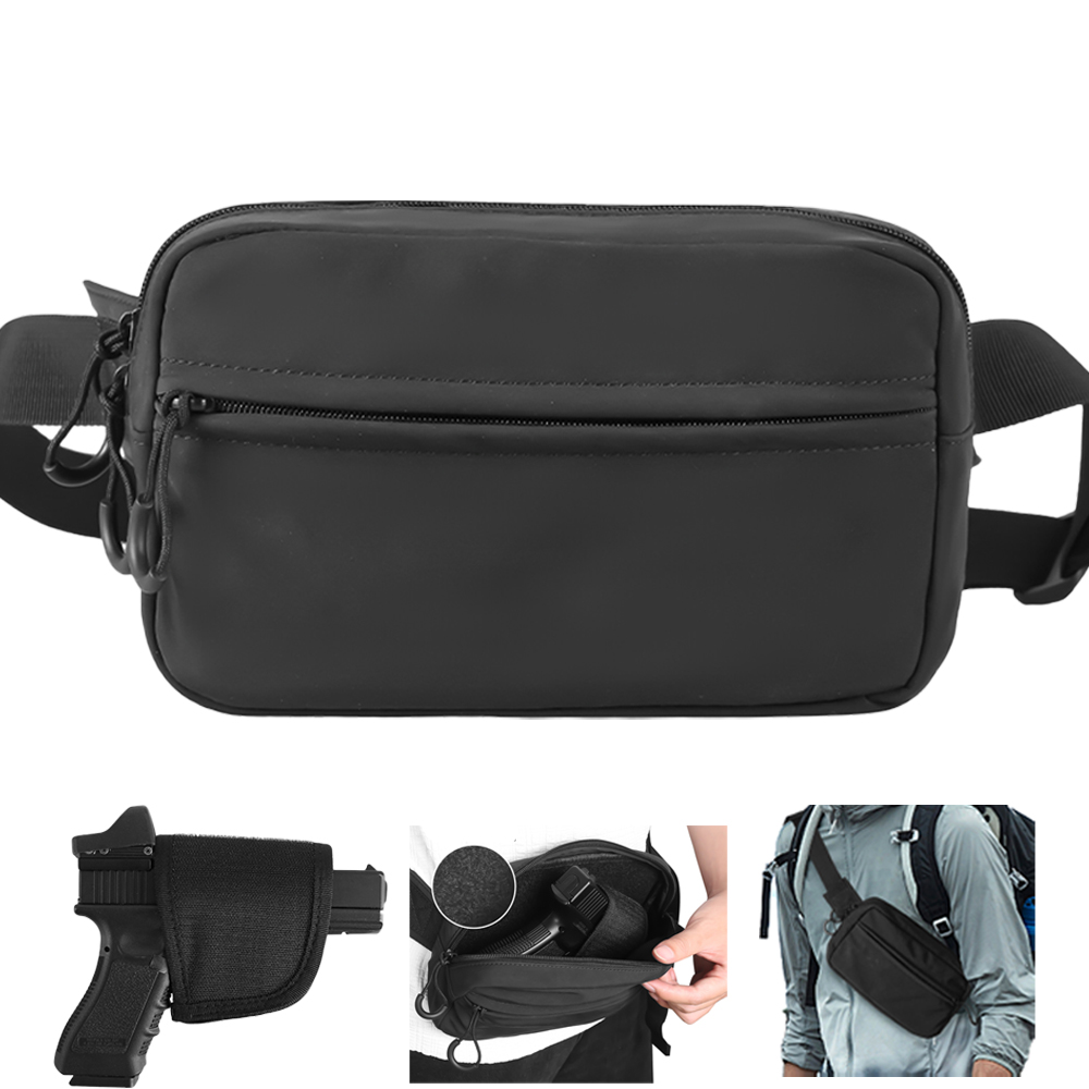 Edc Concealed Carry Fanny Pack - Tactische Crossbody Tas Pistool Heuptas Verborgen