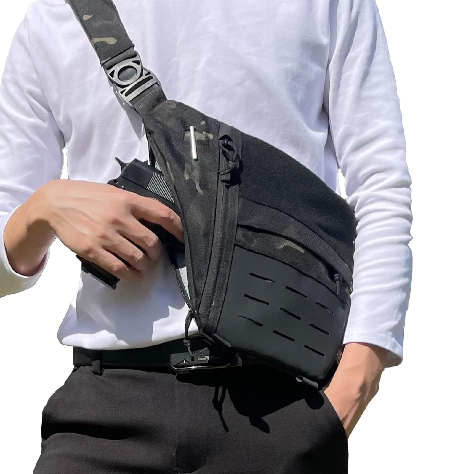 Edc Concealed Carry Backpack - Tactische tas Verborgen pistooltas EDC-draagtas Multifunctionele
