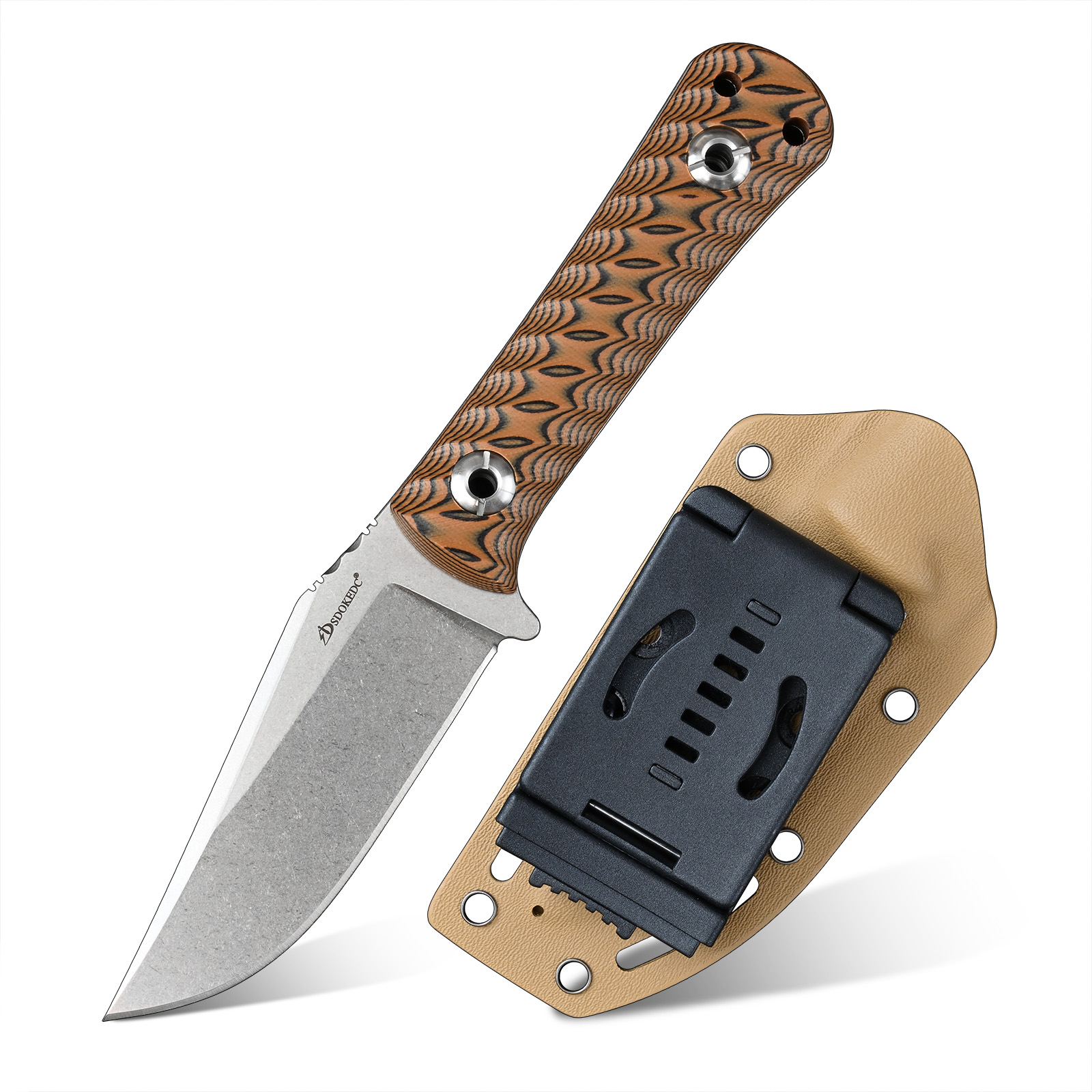 Edc Carry Fixed Blade Knife - SDOKEDC Draagbaar EDC-handgereedschap, modieus herencadeau voor