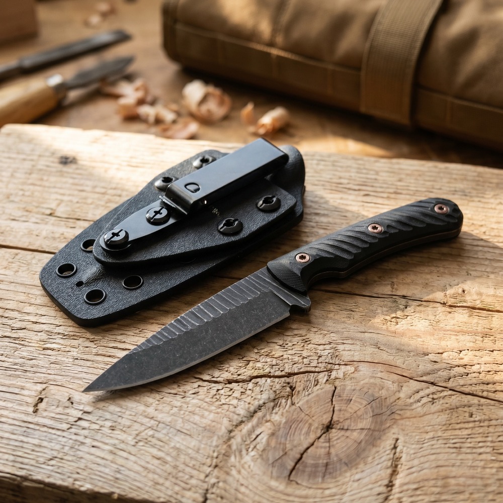 Volledig geïntegreerd bushcraf - Edc Carry Fixed Blade Knife recensie en prijs