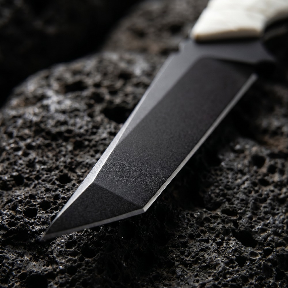 Nieuw vaststaand mes met wit G - Edc Carry Fixed Blade Knife recensie en prijs