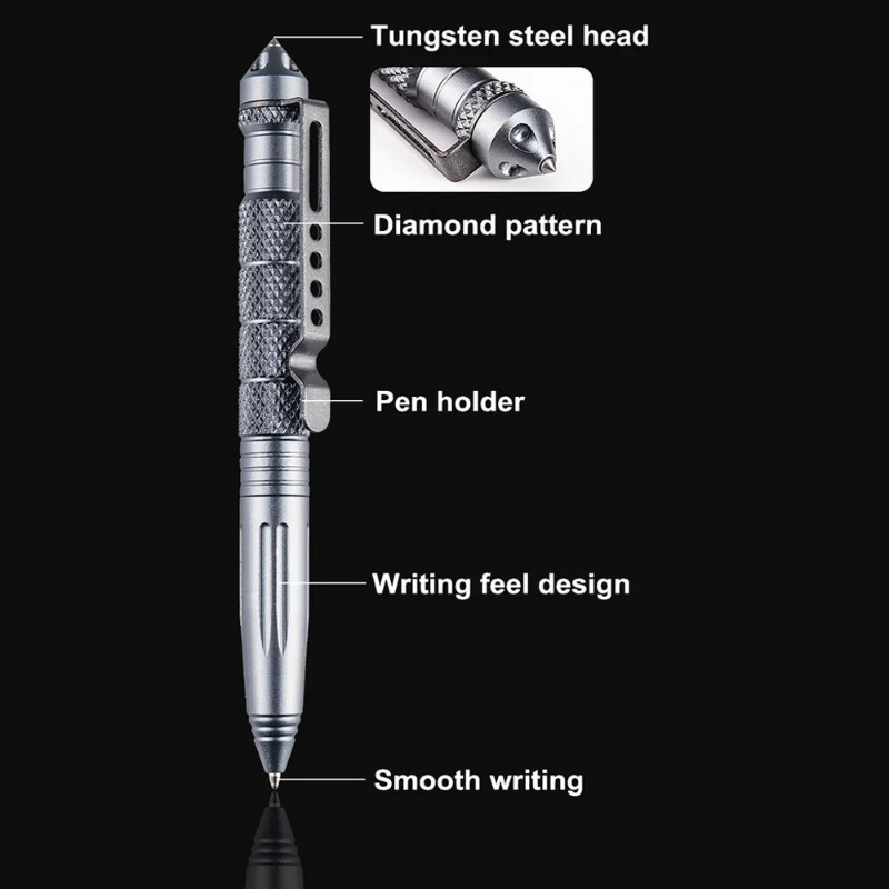 Militaire tactische pen Alumin - Pen Tactical Glass recensie en prijs