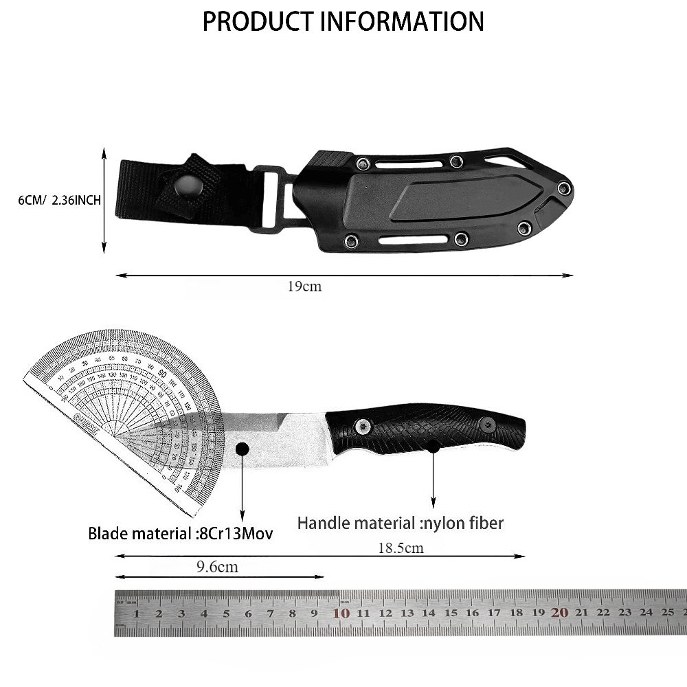 KS 1083 Zwart klein recht mes  - Edc Carry Fixed Blade Knife recensie en prijs
