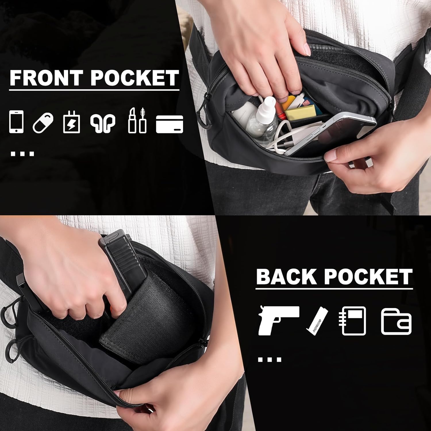 Tactisch heuptasje met holster - Edc Concealed Carry Fanny Pack recensie en prijs