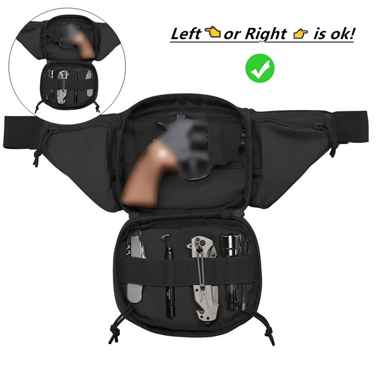 Tactical Fanny Pack Gun Holste - Edc Concealed Carry Fanny Pack recensie en prijs